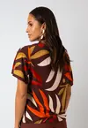 Blusa Dwz Decote V Estampado