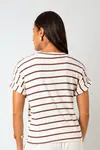 Blusa Dwz Listrada Manga Dobrada