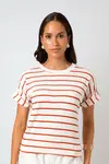 Blusa Dwz Listrada Manga Dobrada