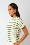 Blusa Dwz Listrada Manga Dobrada