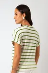 Blusa Dwz Listrada Manga Dobrada