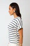 Blusa Dwz Listrada Manga Dobrada