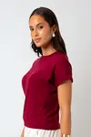 Blusa Dwz Lisa Manga Dobrada
