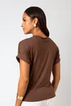 Blusa Dwz Lisa Manga Dobrada