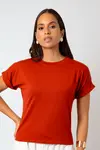 Blusa Dwz Lisa Manga Dobrada