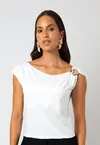 Blusa Dwz com Fivela Assimetrica