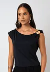 Blusa Dwz com Fivela Assimetrica