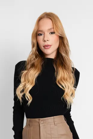 Blusa Dwz Manga Longa Retilinia