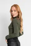 Blusa Dwz Manga Longa Retilinia