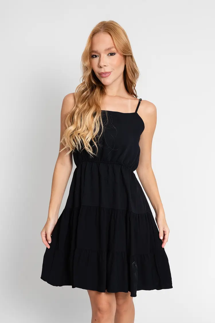 Vestido Dwz Curto com Babado