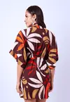 Vestido Dwz Estampado Manga Ampla