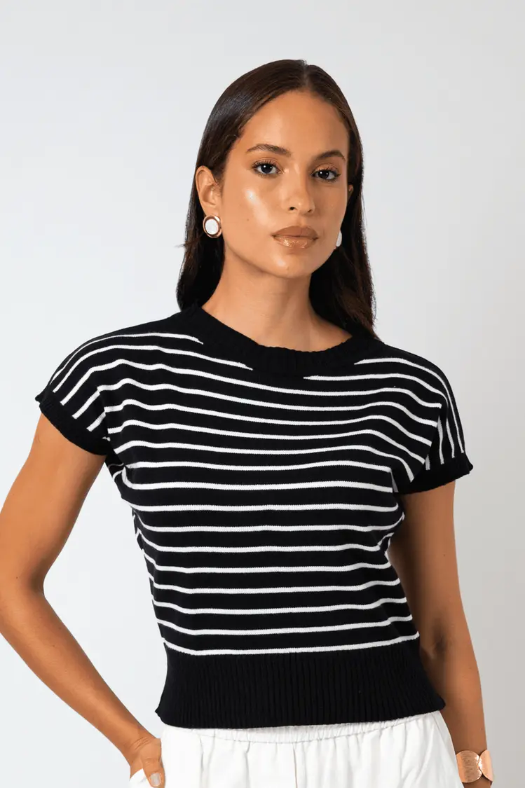 Blusa Dwz Tricot Modal Listrada