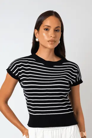 Blusa Dwz Tricot Modal Listrada