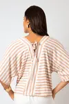 Blusa Dwz Listrada Manga Ampla