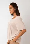 Blusa Dwz Lisa Manga Curva com Botao nas Costas