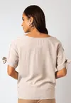 Blusa Dwz Lisa Manga com Amarracao