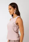 Blusa Dwz Lisa sem Manga Decote Redondo
