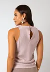Blusa Dwz Lisa sem Manga Decote Redondo