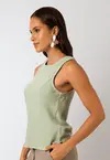 Blusa Dwz Lisa sem Manga Decote Redondo