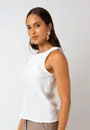 Blusa Dwz Lisa sem Manga Decote Redondo