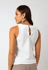 Blusa Dwz Lisa sem Manga Decote Redondo
