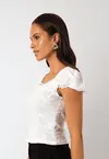 Blusa Dwz Renda Manga Bufante