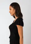 Blusa Dwz Renda Manga Bufante