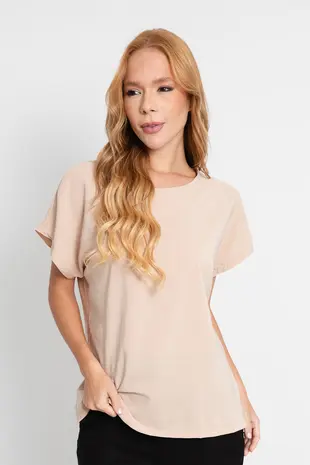 Blusa Dwz Manga Curta Gola Redonda