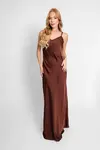 Vestido Dwz Longo de Cetim
