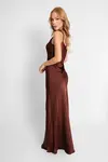 Vestido Dwz Longo de Cetim