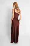 Vestido Dwz Longo de Cetim