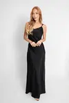 Vestido Dwz Longo de Cetim