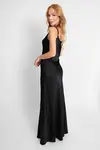 Vestido Dwz Longo de Cetim