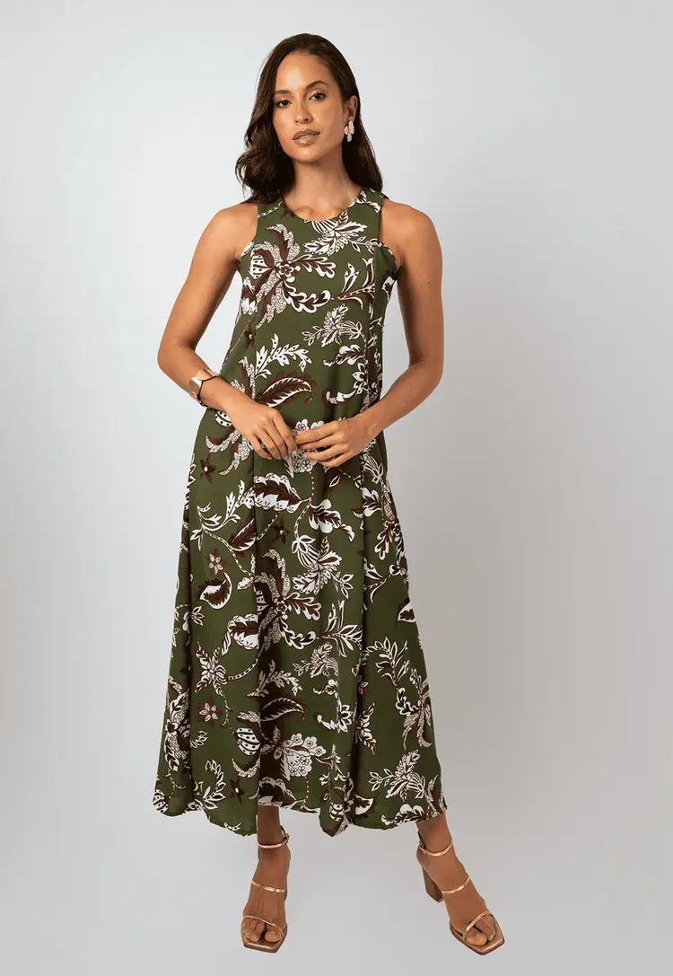 Vestido Dwz Longo Estampado