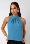 Blusa Dwz com Gola Drapeada
