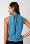 Blusa Dwz com Gola Drapeada
