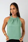 Blusa Dwz com Gola Drapeada