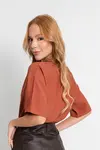 Blusa Dwz Manga Curta Lisa