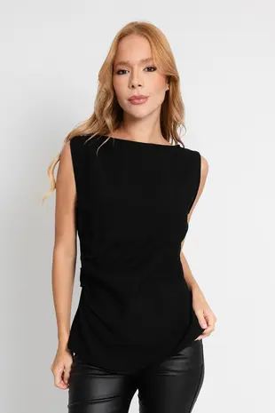 Blusa Dwz com Pregas na Cintura