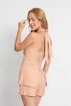 Conjunto Dwz Blusa com Amarracao e Short Saia