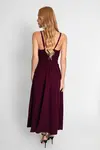 Vestido Dwz Mid Liso Recorte