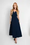 Vestido Dwz Mid Liso Recorte