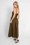 Vestido Dwz Mid Liso Recorte