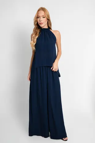 Conjunto Dwz Blusa Costa Nua Calca Pantalona