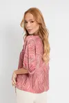 Blusa Dwz Redonda e Manga Bufante