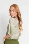 Blusa Dwz Redonda e Manga Bufante