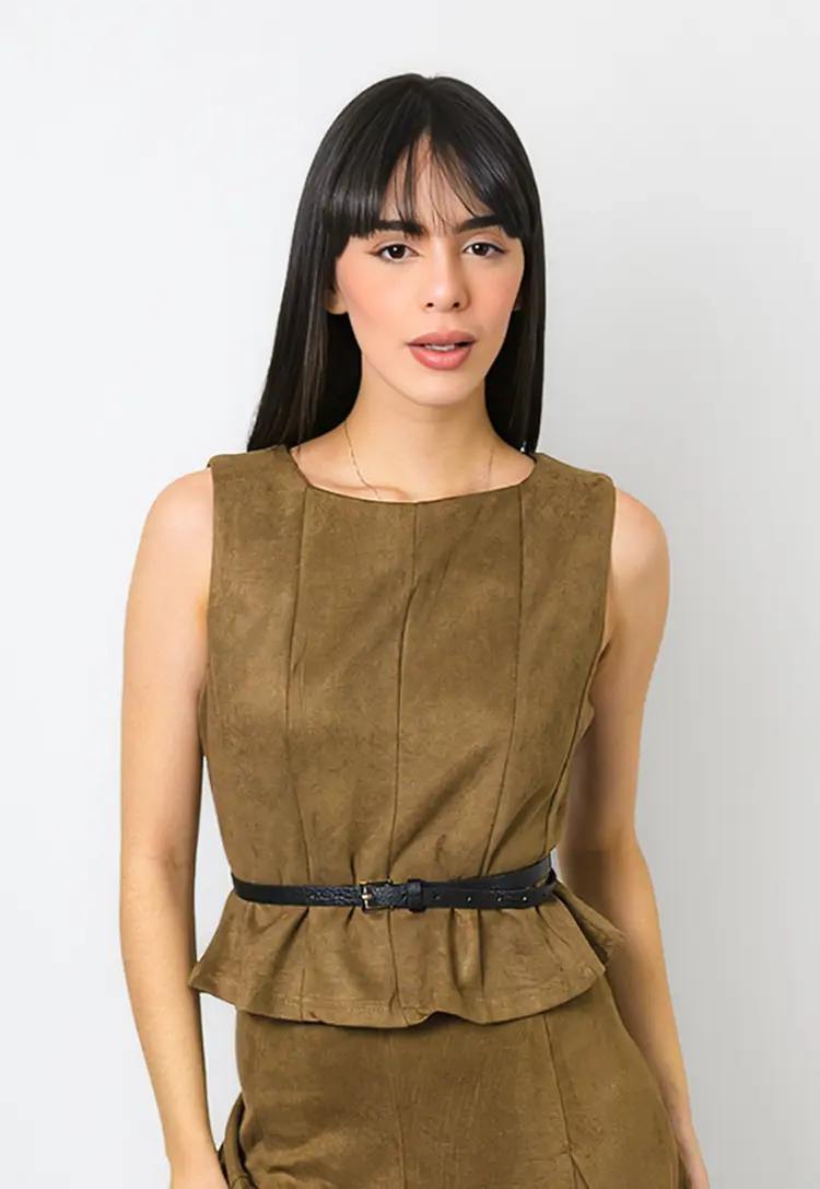 Blusa Dwz Recortes Suede