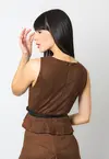 Blusa Dwz Recortes Suede