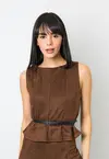 Blusa Dwz Recortes Suede
