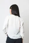 Blusa Dwz em Crepe Manga Longa com Lastex na Manga